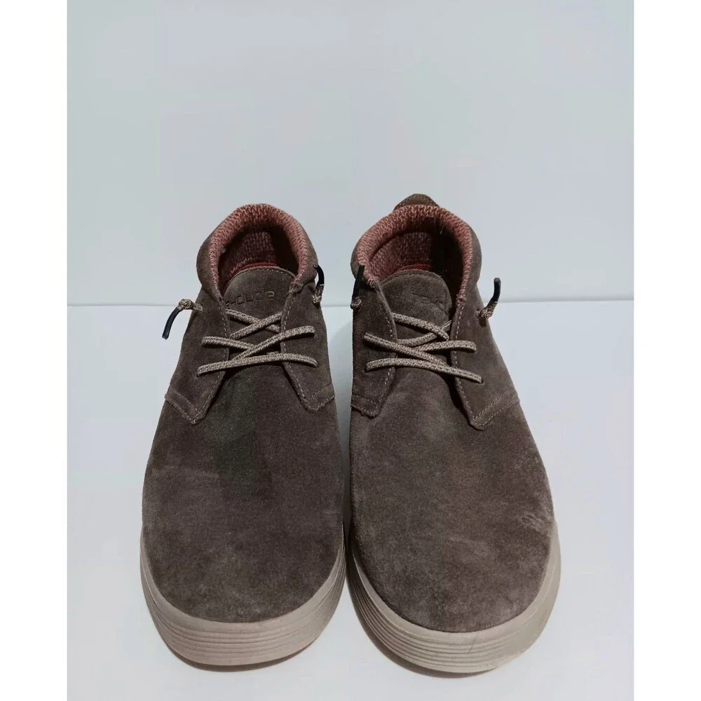 Hey Dude Jo Casual Shoes Suede Brown Men's Sz 10 ( Read...
